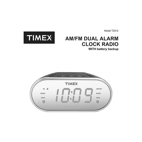 Battery Back Up Power For Settings. . Timex alarm clock radio instructions